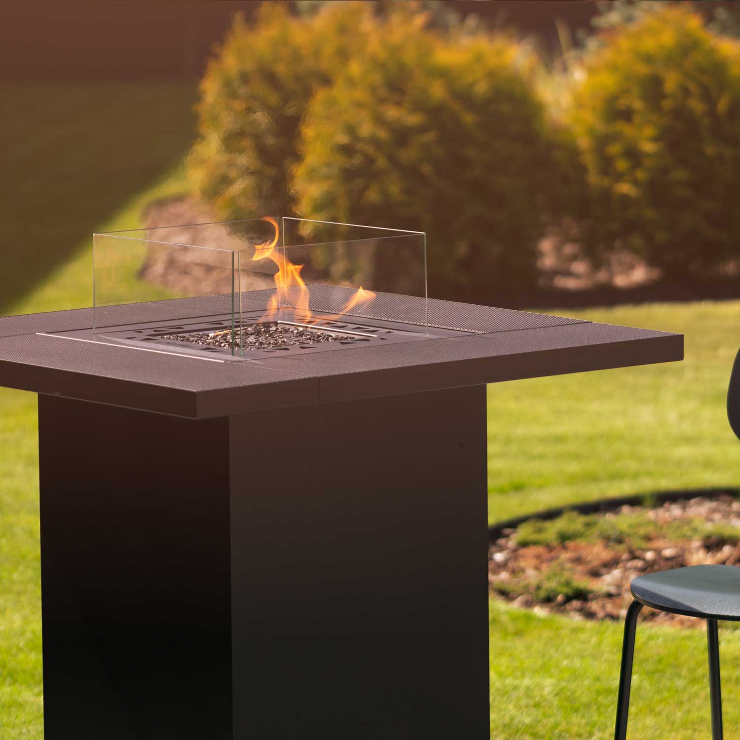 Table haute brasero